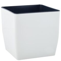 Plastic pot Aleana Kvadro 16x16x15,5 cm white rose