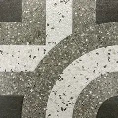 Porcelain tile Italica SPIN PAZIO CARBON MATT 400x400mm
