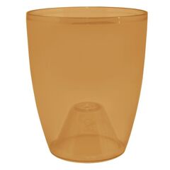 Transparent plastic pot Aleana Orchid 15x17 amber