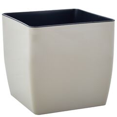 Flower pot plastic Aleana Kvadro short 27*27*26cm cacao