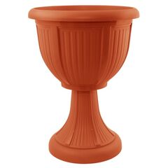 Flower Pot Plastic with a stand Leon Deep 31 terracotta
