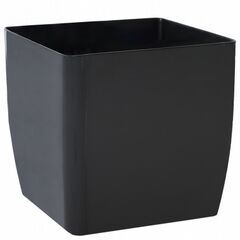 Flowerpot plastic Aleana Kvadro short 22x22x21cm. granite