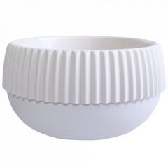 Pot plastic Aleana Boho d18 white rose