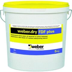 Waterproofing rubber solution Weber.dry fdf plus 5 kg