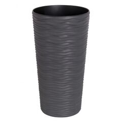 Pot plastic Aleana Fusion d22*41,5см. (granite)