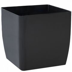 Plastic pot Aleana Kvadro 16x16x15,5 cm granite