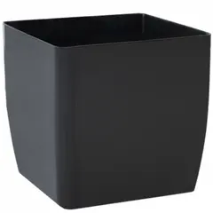 Plastic pot Aleana Kvadro 16x16x15,5 cm granite