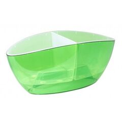 Plastic flower pot with stand Aleana Orqidea 32x14 green