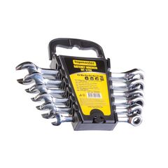 Combination spanner with ratchet Topmaster 231970 8-17 mm 6 pcs