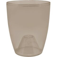Transparent plastic pot Aleana Orqidea 15x17 brown