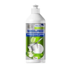 Dishwashing liquid green apple and edelweiss WASH & FREE 4267 500 ml