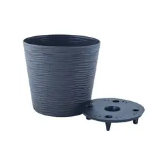 Plastic pot Aleana Fiujne 1.6 l granite