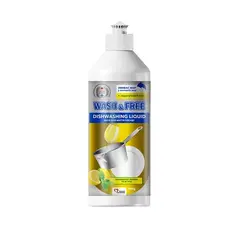 Dishwashing liquid lemon and menthol WASH & FREE 4298 500 gr
