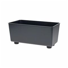 ქოთანი ყვავილის Lamela SAGA 285x285 recycled box - anthracite 7,5L