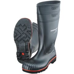 Резиновые сапоги химические Dunlop 9ACSA 45 черные