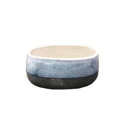 ქოთანი კერამიკული Mega Collections Duet Oval Blue L28W17H12