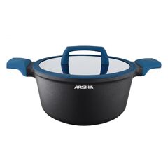 Кастрюля гранитная Arshia CO135-3100 26535 20см черно-синий