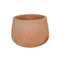 კერამიკული ქოთანი Mega Collections Whitewash Vert. Rib Cauldron D30H24