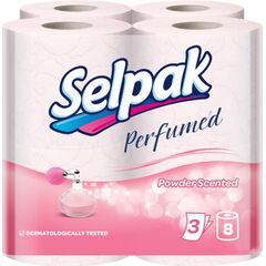 ტუალეტის ქაღალდი Selpak სურნელოვანი 8 ც