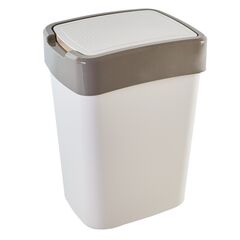 Trash bin Aleana "Evro" 45 l white rose/cocoa