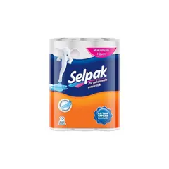 სამფენიანი პირსახოცი Selpak 9671025 12 ც