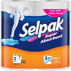 სამფენიანი პირსახოცი Selpak 2 ც