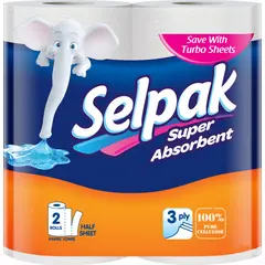 სამფენიანი პირსახოცი Selpak 2 ც