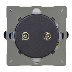 Socket Varilight R/TV/SAT matt black