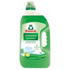 Dishwashing liquid with green lime Frosch 5000 ml
