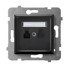 როზეტი ტელეფონის Ospel Aria GPT-1U/m/33 1 განყოფილებიანი შავი