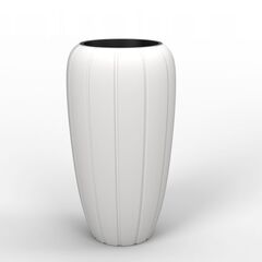 Горшок цветочный белый LAMELA Pot GAJA 400 tall planter