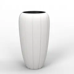 ქოთანი ყვავილის თეთრი LAMELA Pot GAJA 400 tall planter