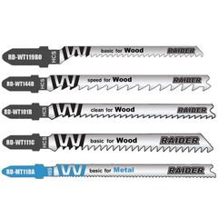 Jigsaw blade for metal/wood Raider 155413 5 pcs