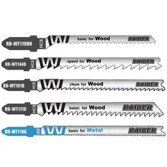 Jigsaw blade for metal/wood Raider 155413 5 pcs
