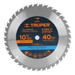 Wood cutting saw disc Truper ST-1040 254 mm