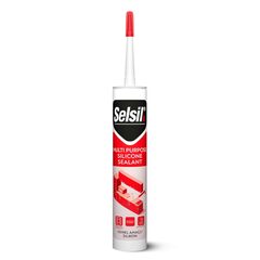 სილიკონი უნივერსალური Selsil Multi Purpose Silicone Sealant 280 მლ შავი