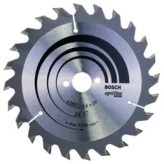 Circular disc Bosch Optiline Wood 160x2.6x20 mm 24