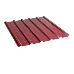 Corrugated board trapeze 1140x2000x0.45 mm 2.28 m² burgundy