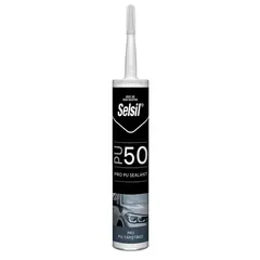 Клей герметик Selsil PU 50 280 мл черный