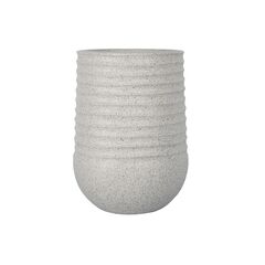 Керамический горшок Mega Collections Titan Heron Egg Vase Rib Beige D53H70