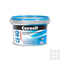 Затирка Ceresit Aquastatic CE 40 2 кг белая