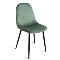 სკამი CHARLTON VELVET CACTUS BLACK LEG 44x53x87 სმ
