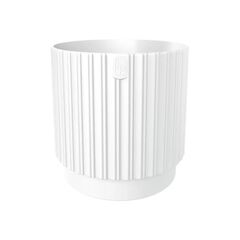 Flower pot FORM-PLASTIC Mika Cyli Petit Eco Recycled 14 white