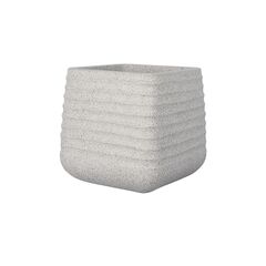 Керамический горшок Mega Collections Titan Heron Sq. Pot Rib Beige W28H28