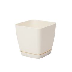 Пластиковый горшок FORM PLASTIC Toscana square 0730-001 Ø11 крем