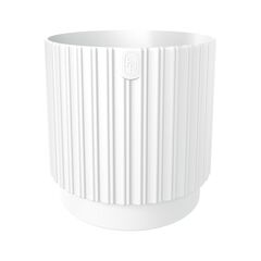 Flower pot FORM-PLASTIC Mika Cyli Petit 26 Eco Wood white