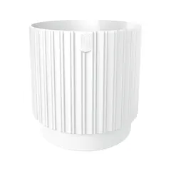 Горшок цветочный FORM-PLASTIC Mika Cyli Petit 26 Eco Wood white