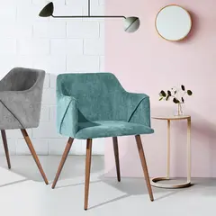Chair aldridge terry fabric dark green uk green 53x54x75 cm