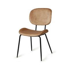 სკამი CLEON VELVET light coffee 48x62.5x85.5 სმ