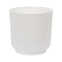 პლასტმასის ქოთანი ყვავილებისთვის FORM PLASTIC Satina 4220-011 Ø20 თეთრი